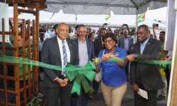 The cutting of the ribbon