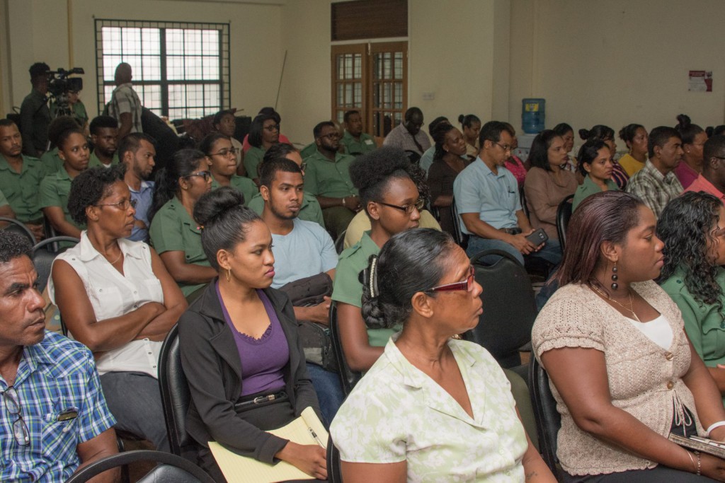Some of the participants and GFC workers during the closing ceremony of the FAO-EU FLEGT Training Programme